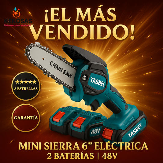 MINI SIERRA 6" ELECTRICA 2 BATERIAS 98v